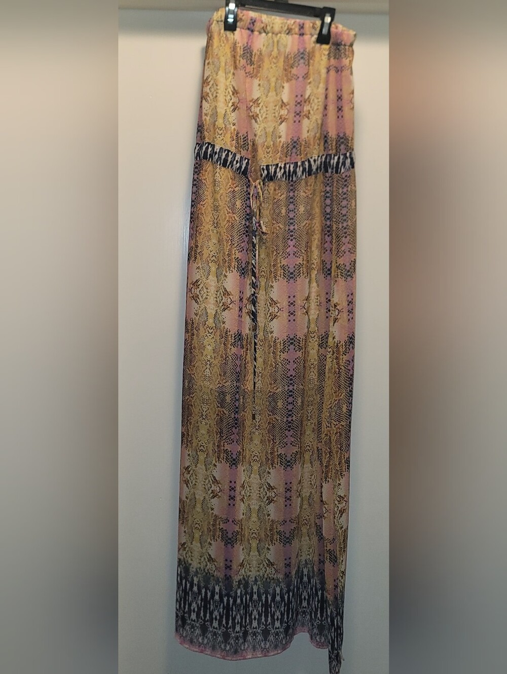 Bar III Yellow Pink Multicolor Printed Dress